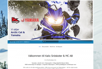 Kalix snöskoter & MC gjord av mediebyrån PR4u