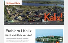 kommunikationsbyrån pr4u har producerat webbplatsen etableraikalix.se
