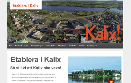kommunikationsbyrån pr4u har producerat webbplatsen etableraikalix.se