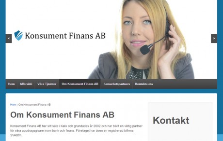 reklambyrån PR 4u har byggt denna webbsida till konsument finans